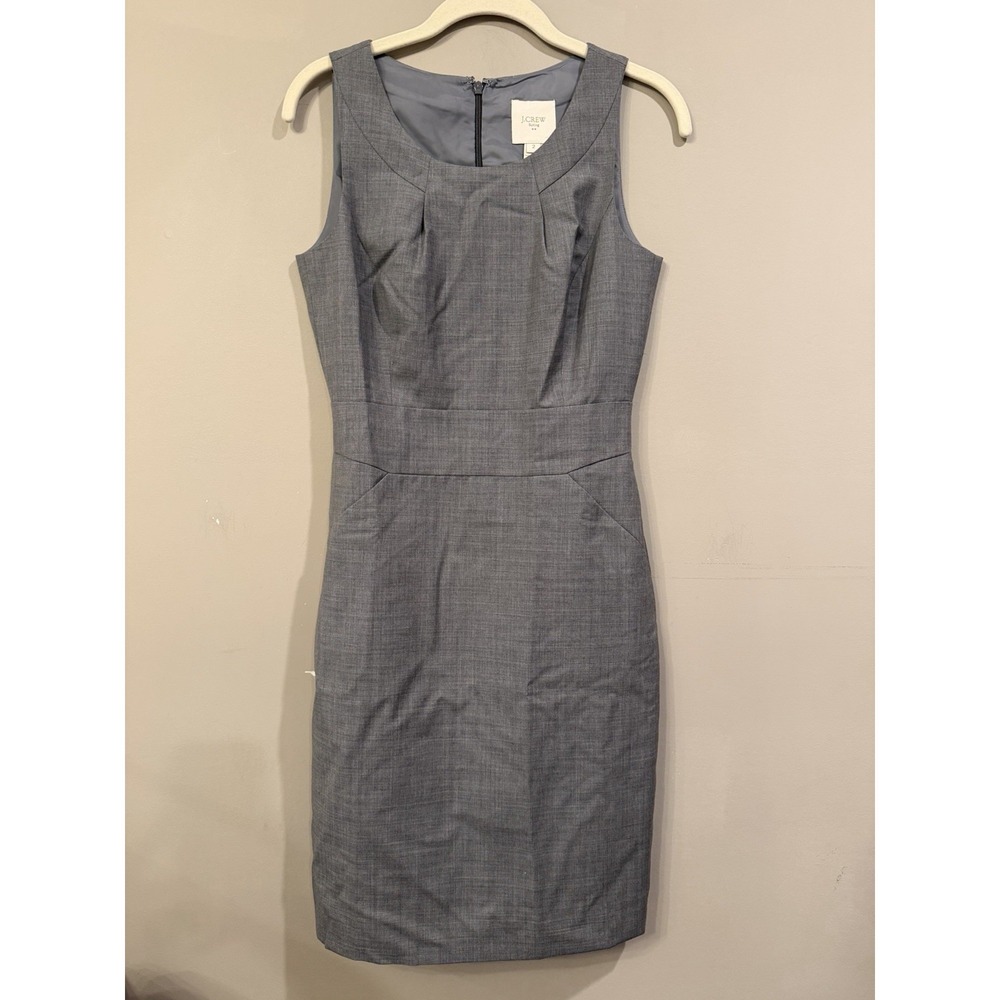 NWT J Crew Factory Gray Sheath Dress  Size 2 Office wear Business